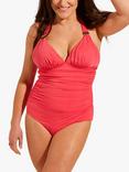 Seaspray Audrey Plunge Padded Swimsuit, Coral