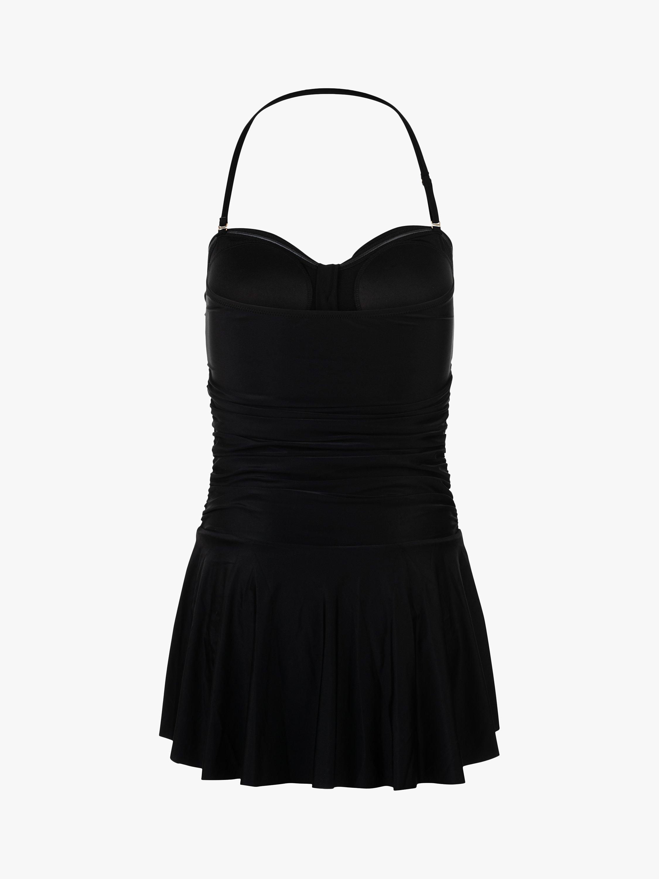 Product image 2 of 4, which shows Seaspray Bora Bora Long Length Swim Dress, Black, 10