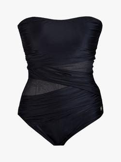 Seaspray Marbella Bandeau Swimsuit, Black - view 2, Black