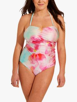 Seaspray Positano Bandeau Long Length Swimsuit, Multi, Multi
