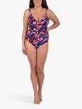 Seaspray Sakura Long Length Swimsuit, Blue/Multi