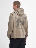 Barbour International Mapped Graphic Hoodie, Timberwolf