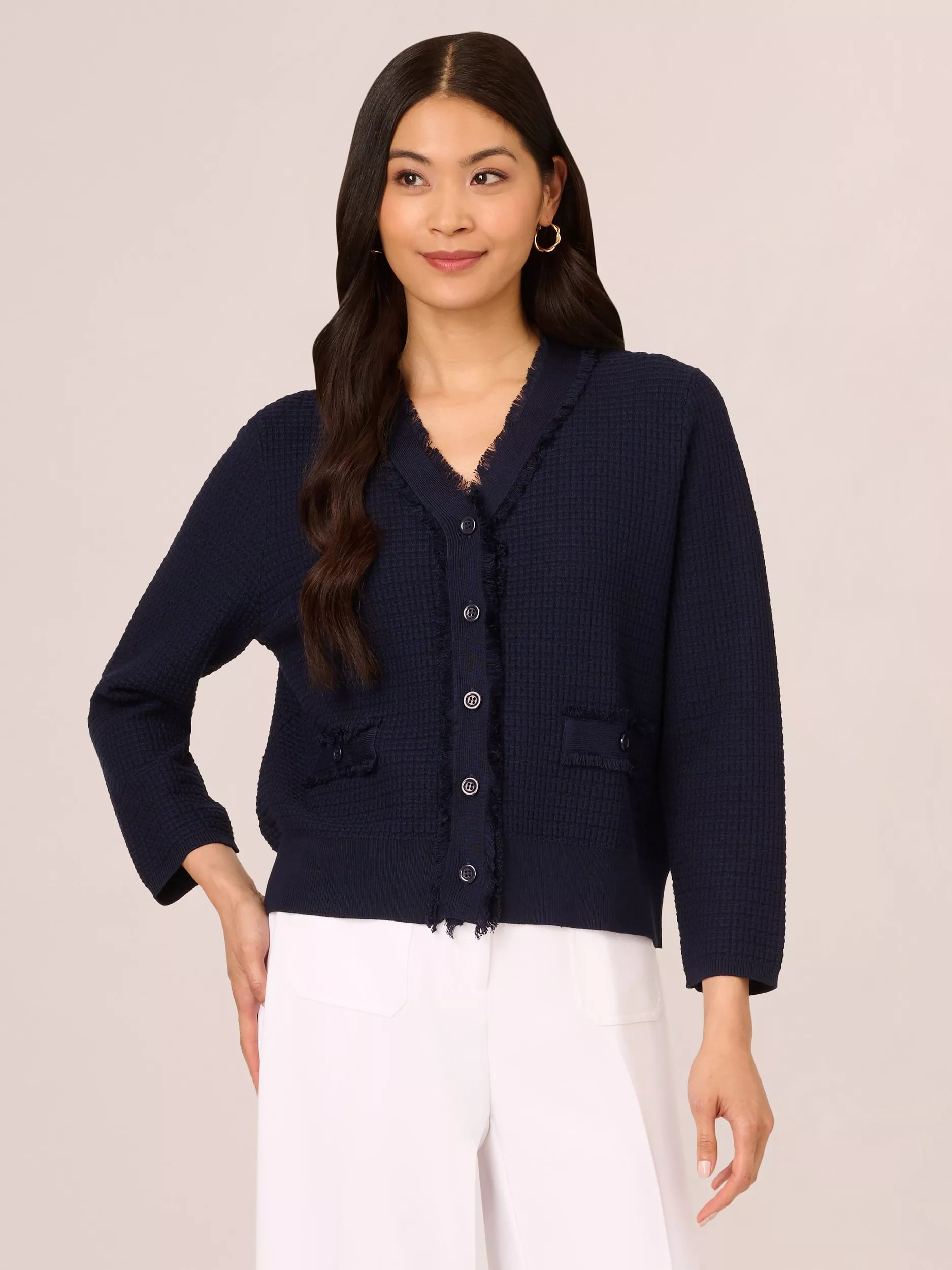 Frayed cardigan hotsell