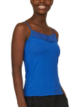 Sisters Point Vumi Lace Panel Top, Cobalt