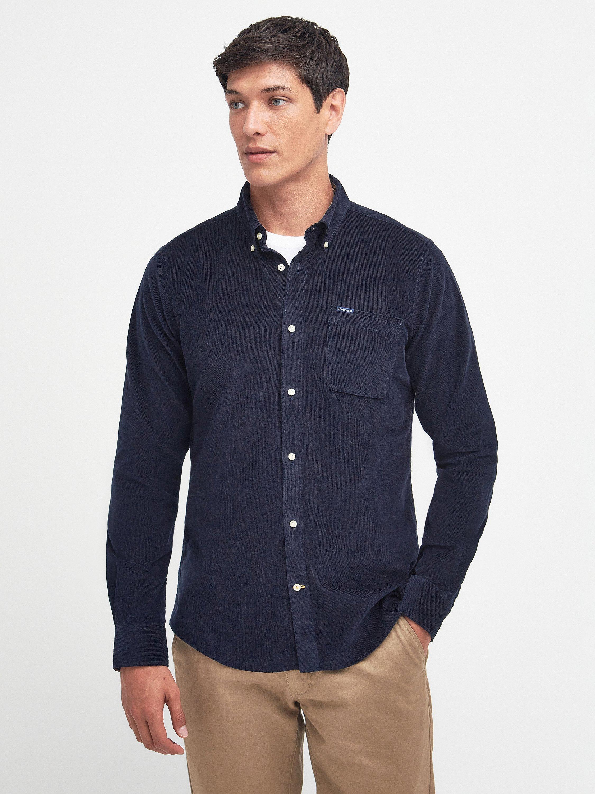 Barbour Ramsey Tailored Check Shirt Navy