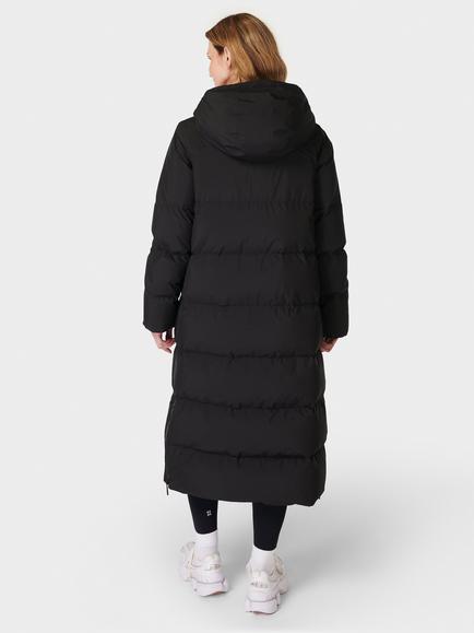 Sweaty Betty Nimbus Longline Puffer Coat, Black - view 2, Black