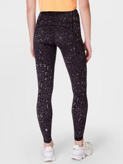 Sweaty Betty Power Gym Leggings - view 2, Black Luxe Leopard