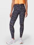 Sweaty Betty Power Workout Leggings, Orange Leopard Splash