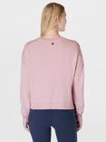 Sweaty Betty After Class Crop Organic Cotton Blend Sweatshirt, Pirouette Pink