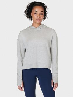 Sweaty Betty After Class Organic Cotton Blend Hoodie, Light Grey