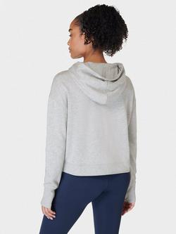 Sweaty Betty After Class Organic Cotton Blend Hoodie - view 2, Light Grey