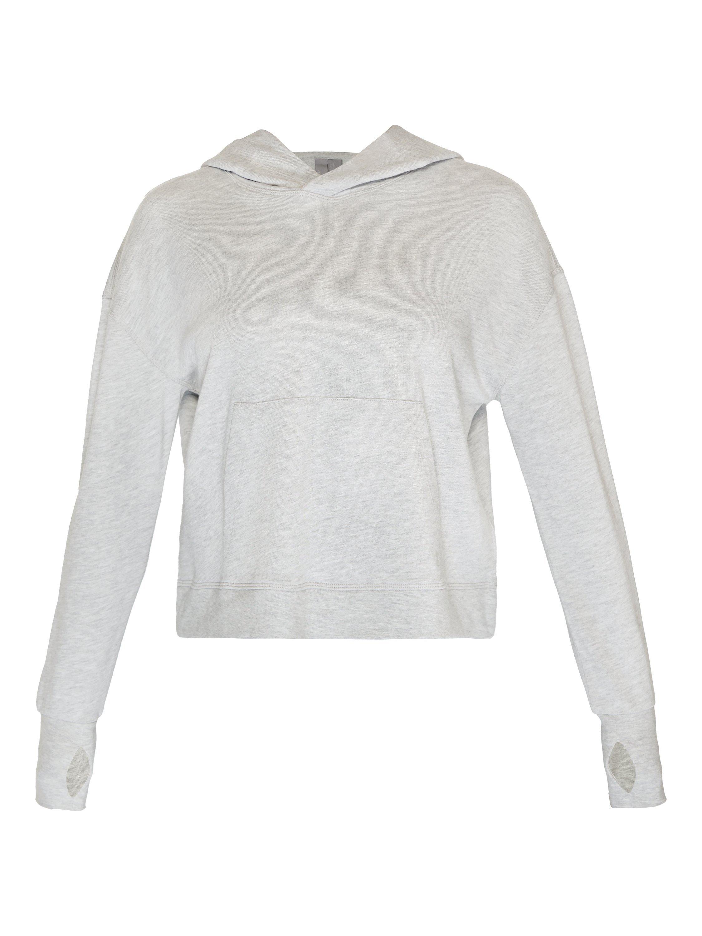 Product image 6 of 6, which shows Sweaty Betty After Class Organic Cotton Blend Hoodie, Light Grey, XS