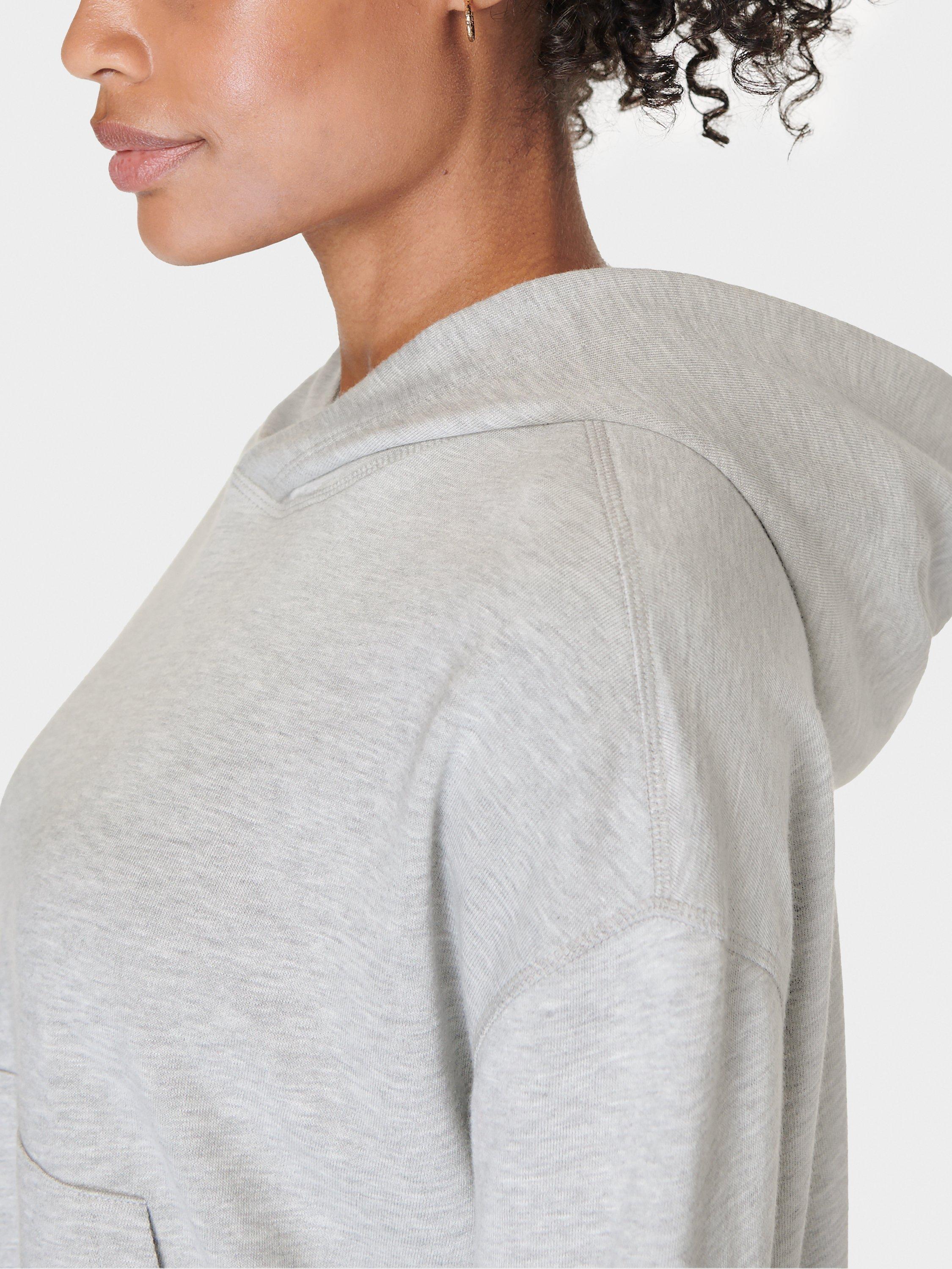 Product image 5 of 6, which shows Sweaty Betty After Class Organic Cotton Blend Hoodie, Light Grey, XS
