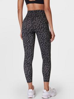 Sweaty Betty Zero Gravity 7/8 Running Leggings - view 2, Grey Leopard Print