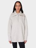 Sweaty Betty Radiant 1/2 Zip Sweatshirt, Tranquil Grey Marl