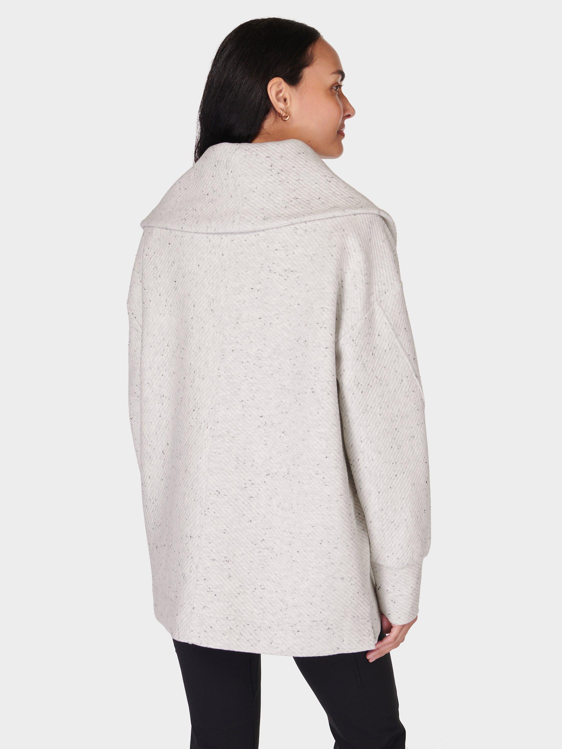 Product image 2 of 6, which shows Sweaty Betty Radiant 1/2 Zip Sweatshirt, Tranquil Grey Marl, XXS