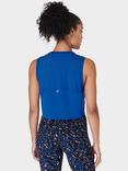 Sweaty Betty Breathe Easy Crop Muscle Tank Top, Lightning Blue