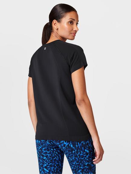 Sweaty Betty Athlete Seamless Featherweight T-Shirt - view 2, Black