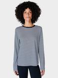 Sweaty Betty Essential Stripe Organic Cotton Blend Top, Black/White