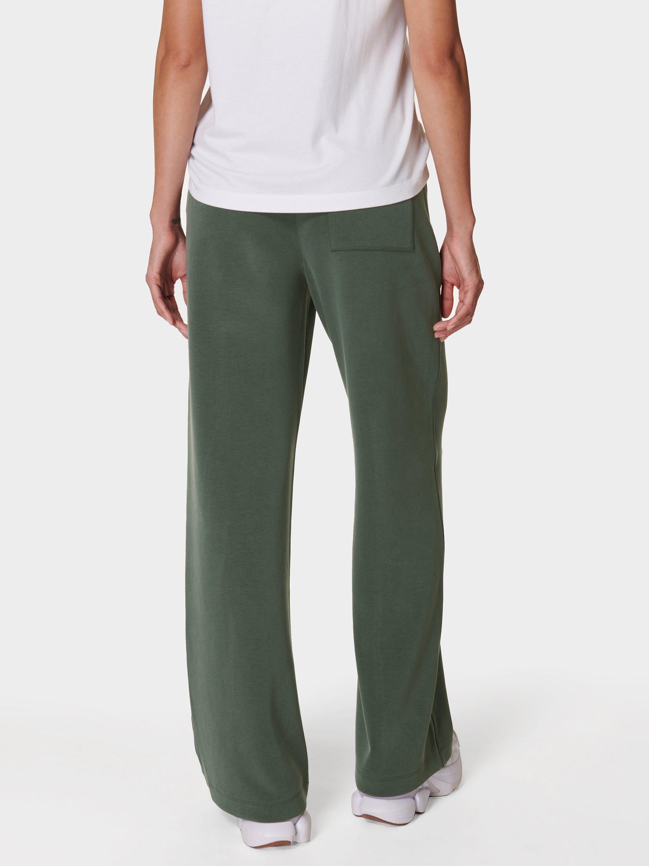 Sweaty Betty Sand Wash Cloud Weight Track Trousers Trek Green