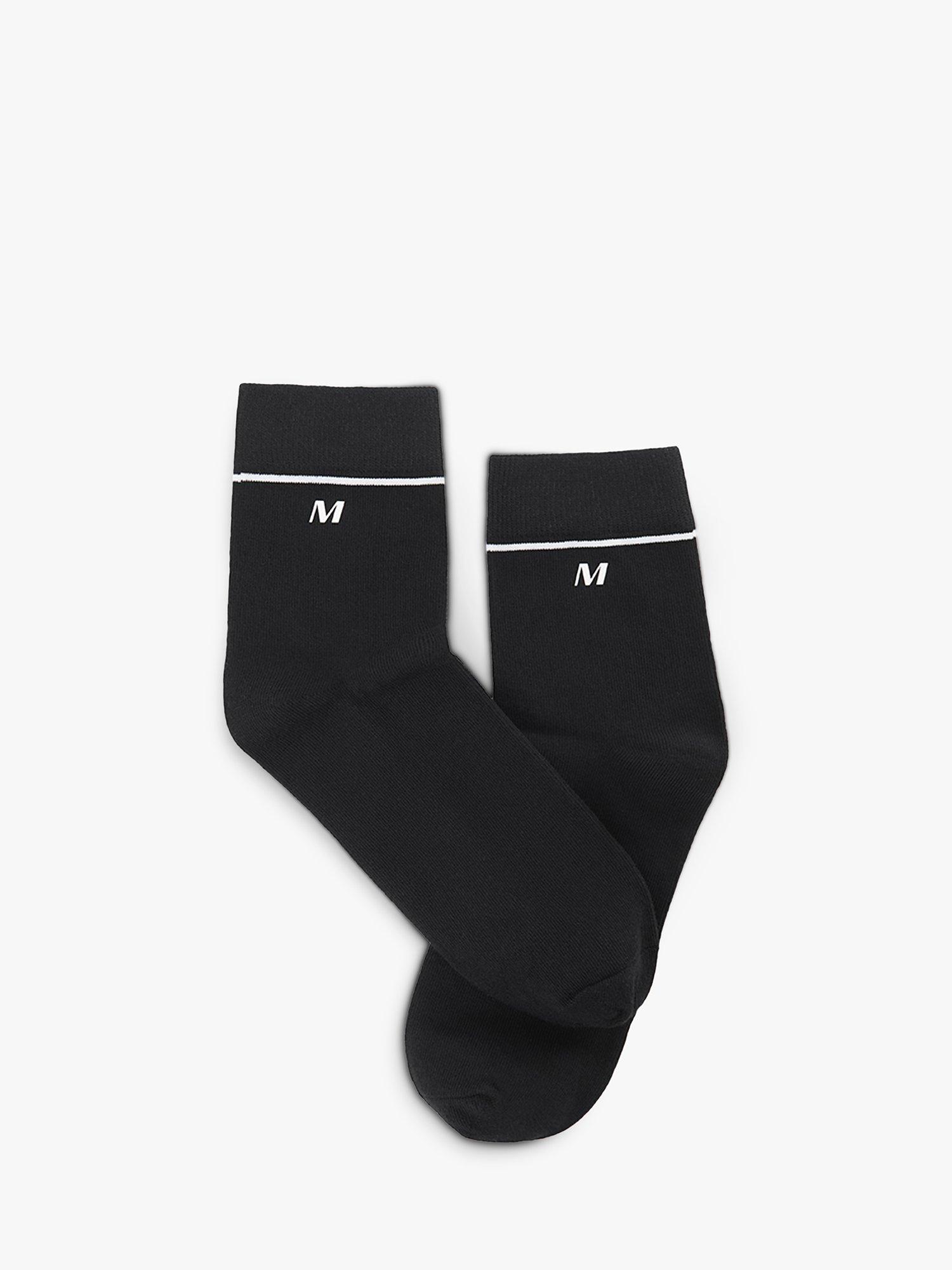 MISS SIXTY Logo Ankle Socks, Black, One Size