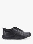 Hush Puppies Kids' Steven Senior Leather Lace Up Shoes, Black