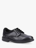 Hush Puppies Kids' Tommy Senior Leather Lace Up Shoes, Black