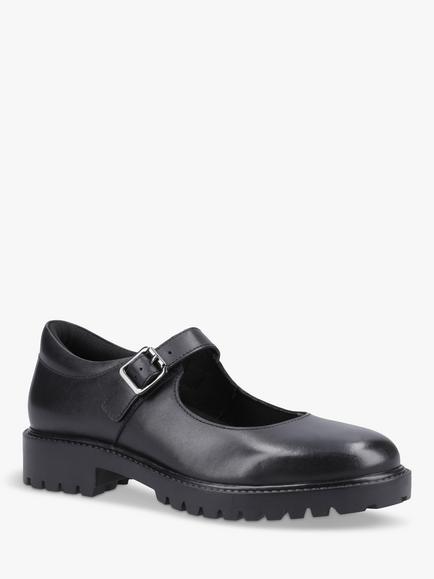 Hush Puppies Kids' Aurora Senior Buckle Strap Leather Mary Jane Shoes, Black - view 2, Black
