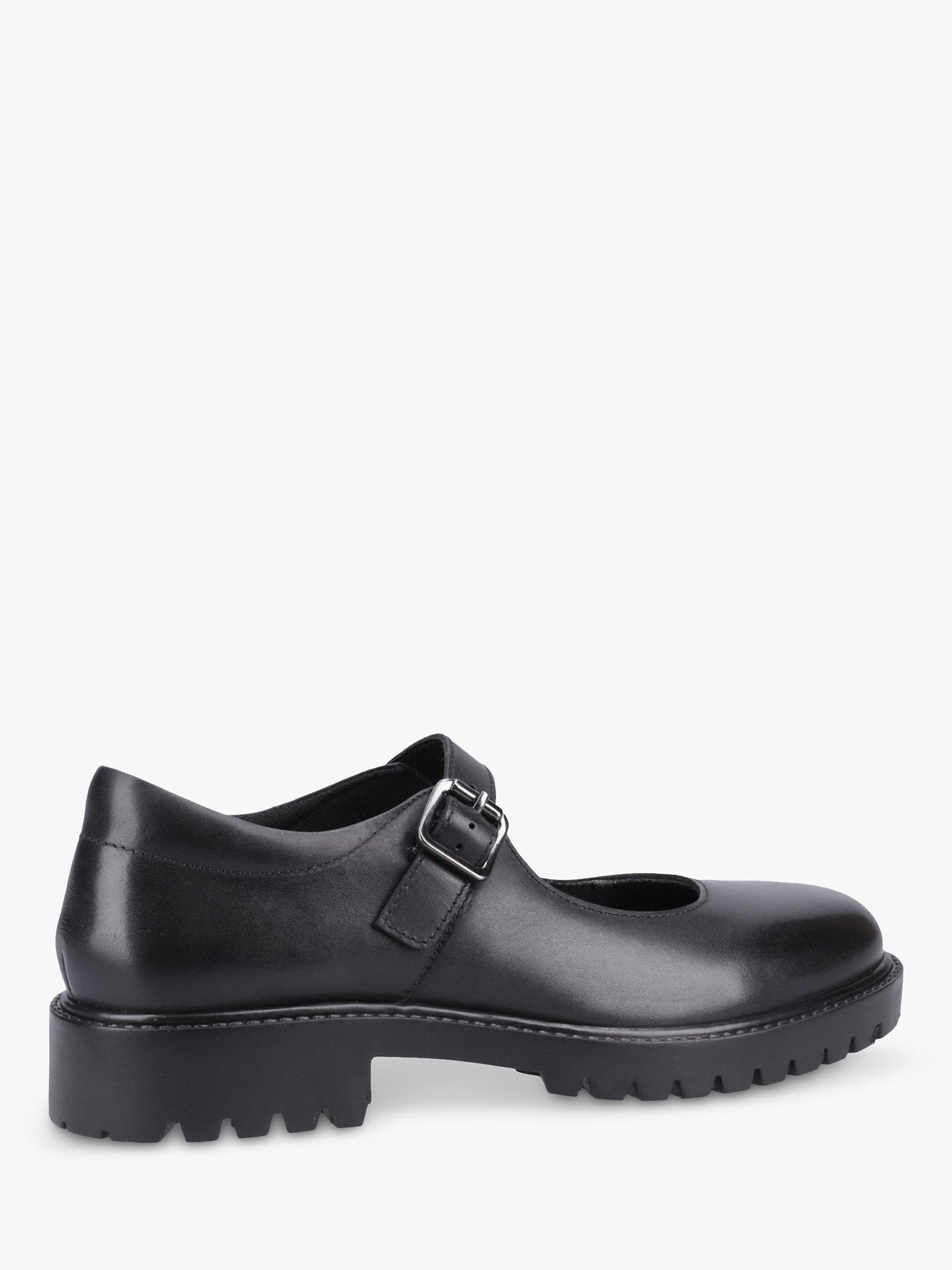 Product image 3 of 4, which shows Hush Puppies Kids' Aurora Senior Buckle Strap Leather Mary Jane Shoes, Black, 3