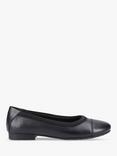 Hush Puppies Kids' Emma Senior Leather Ballerina Pumps, Black