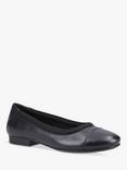 Hush Puppies Kids' Emma Senior Leather Ballerina Pumps, Black