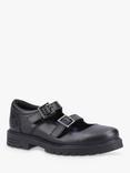 Hush Puppies Kids' Ella Junior Buckle Straps Leather Mary Jane Shoes, Black