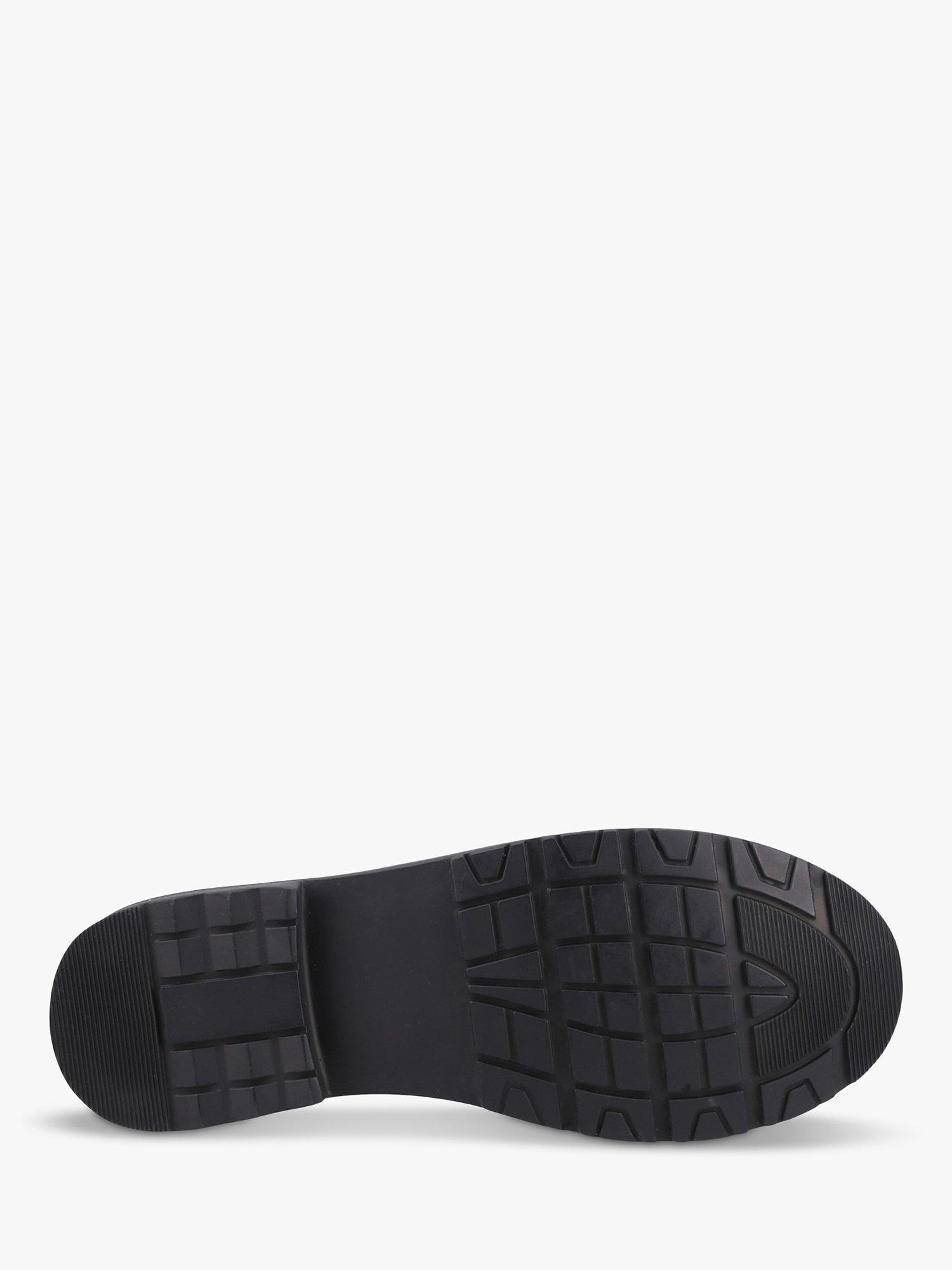 Product image 4 of 4, which shows Hush Puppies Kids' Brian Junior Leather Lace Up Brogue Shoes, Black, 10 Jnr
