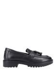 Hush Puppies Kids' Abigail Junior Leather Loafers, Black