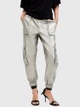 AllSaints Freda Coated Utility Trousers, Sage