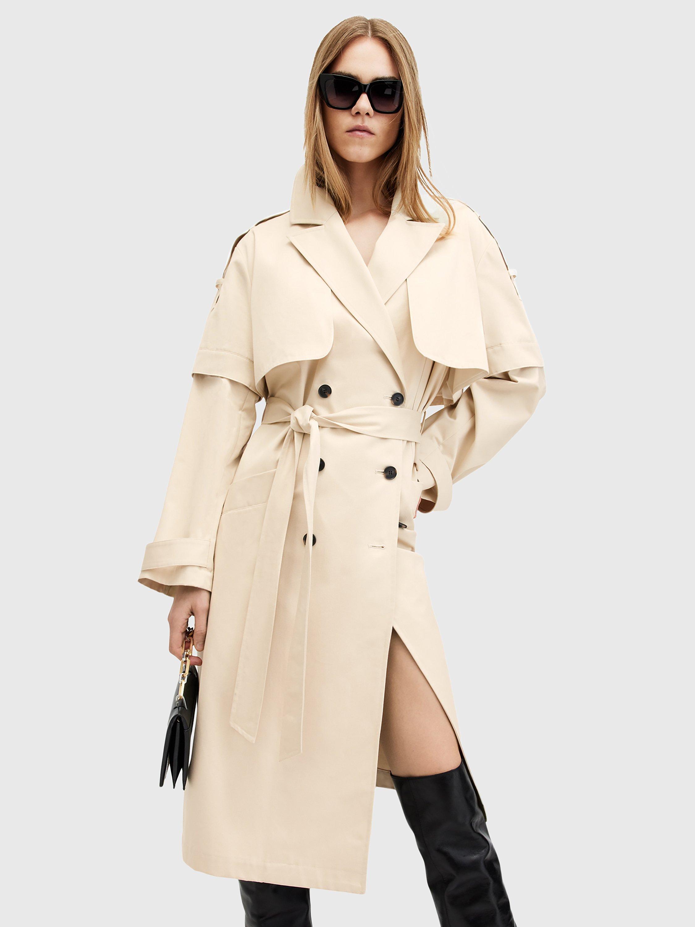 Off white trench coat online