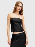 AllSaints Morgan Bandeau Top, Black