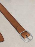 White Stuff Leather Reversible Belt, Navy/Multi