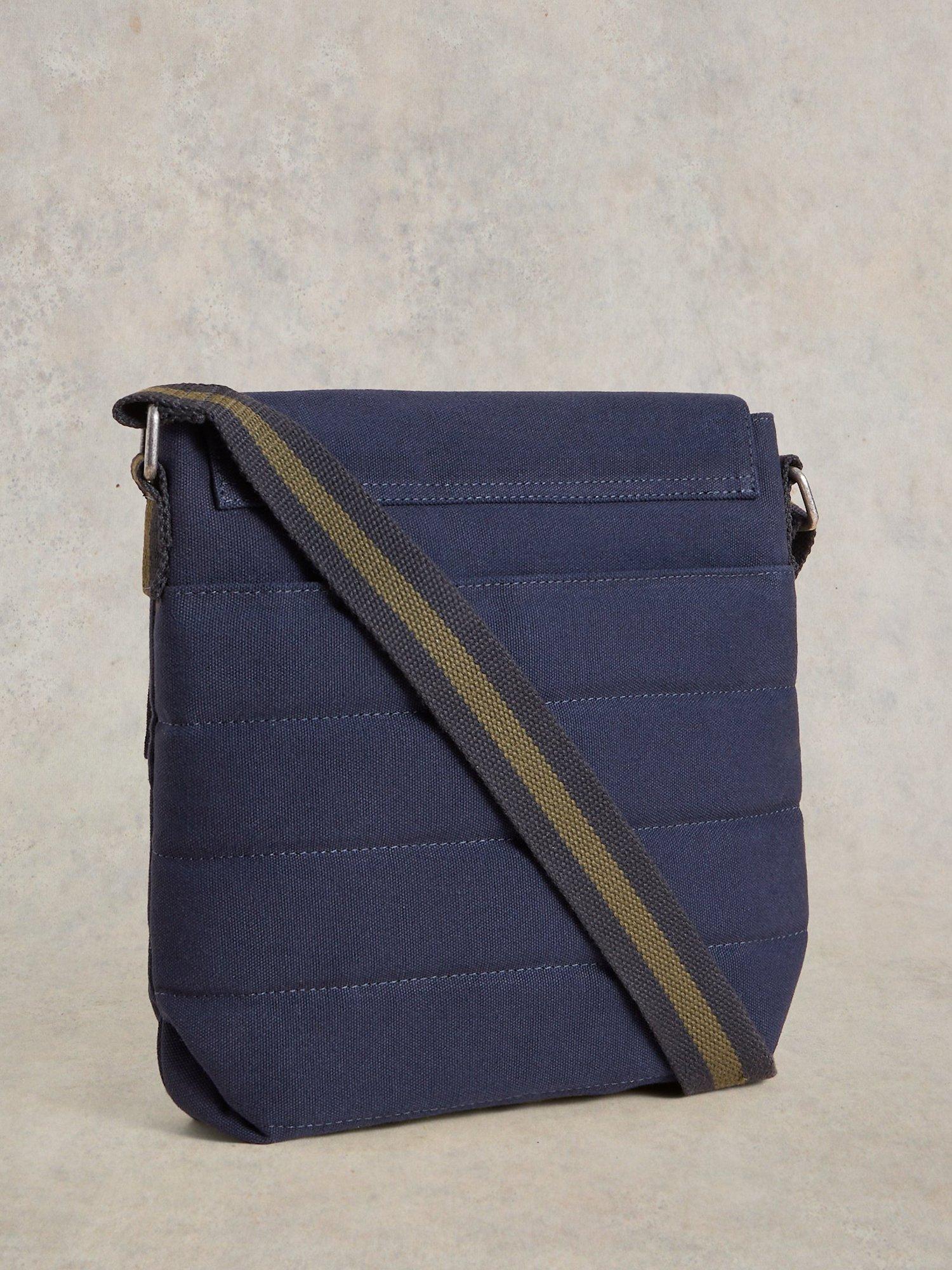 Product image 3 of 5, which shows White Stuff Teddy Canvas Cross Body Bag, Navy/Multi