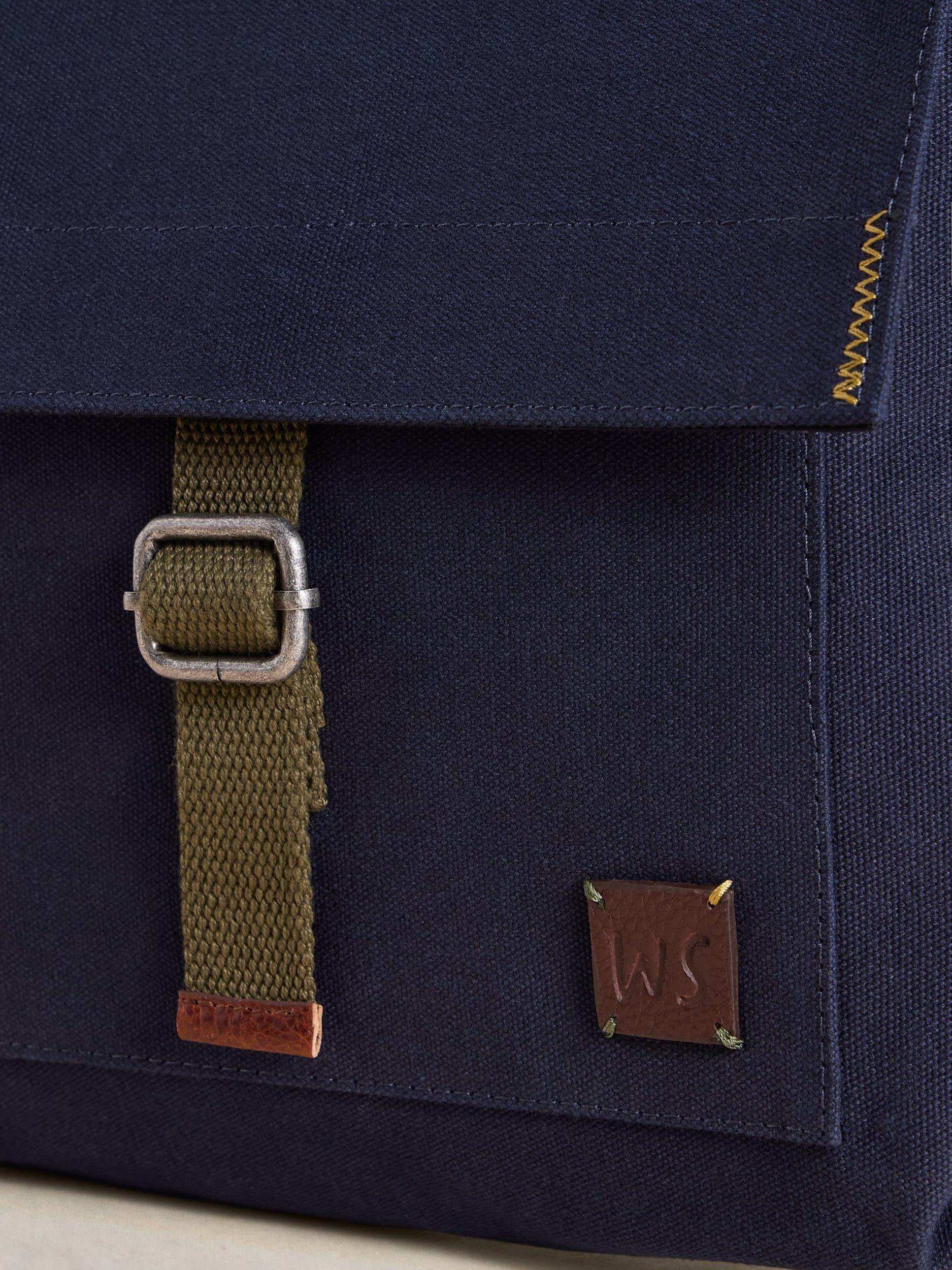 Product image 4 of 5, which shows White Stuff Teddy Canvas Cross Body Bag, Navy/Multi