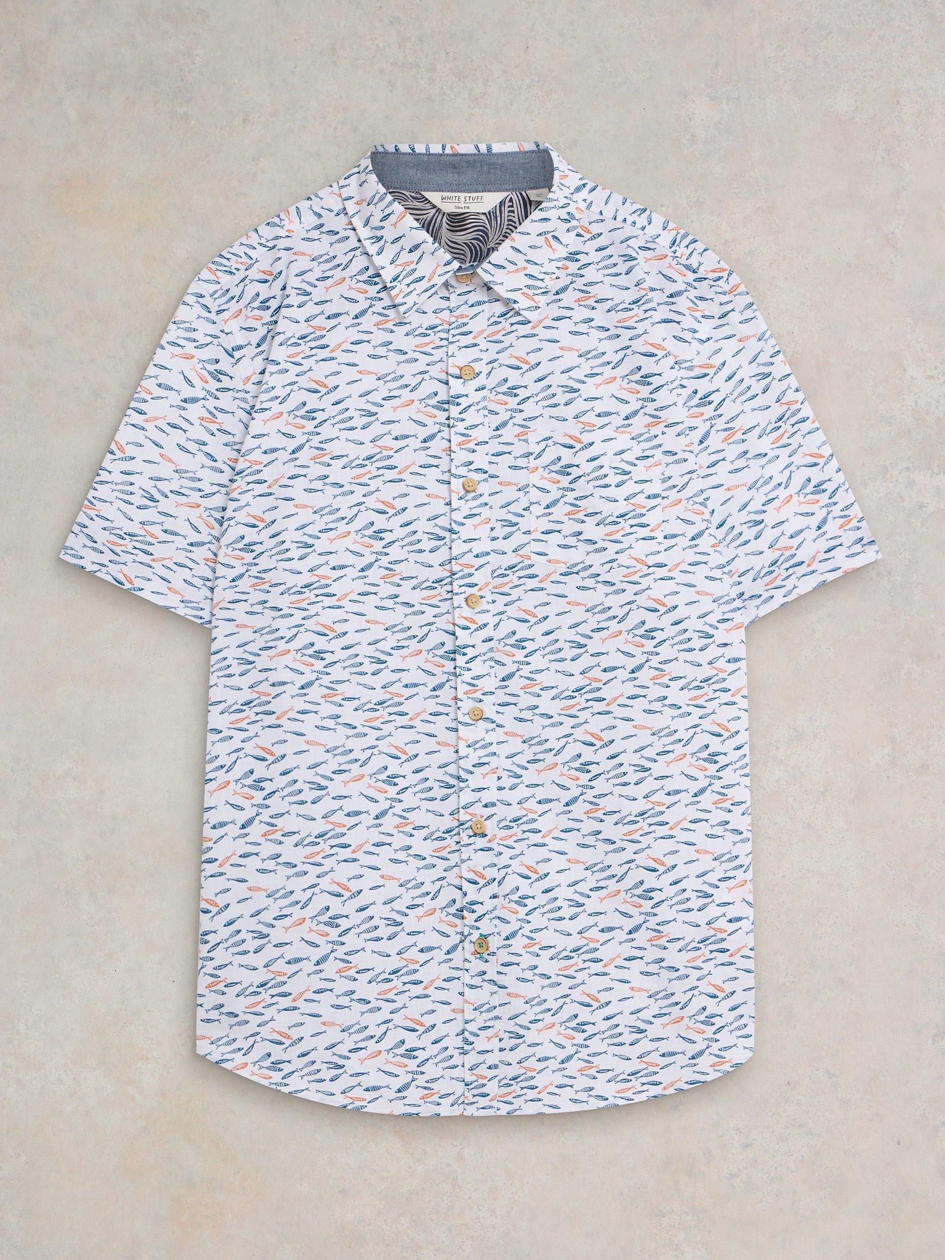 White Stuff Shoal Shirt, White/Multi, XS