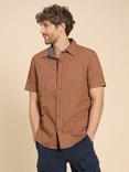 White Stuff Geo Shirt, Dark Orange