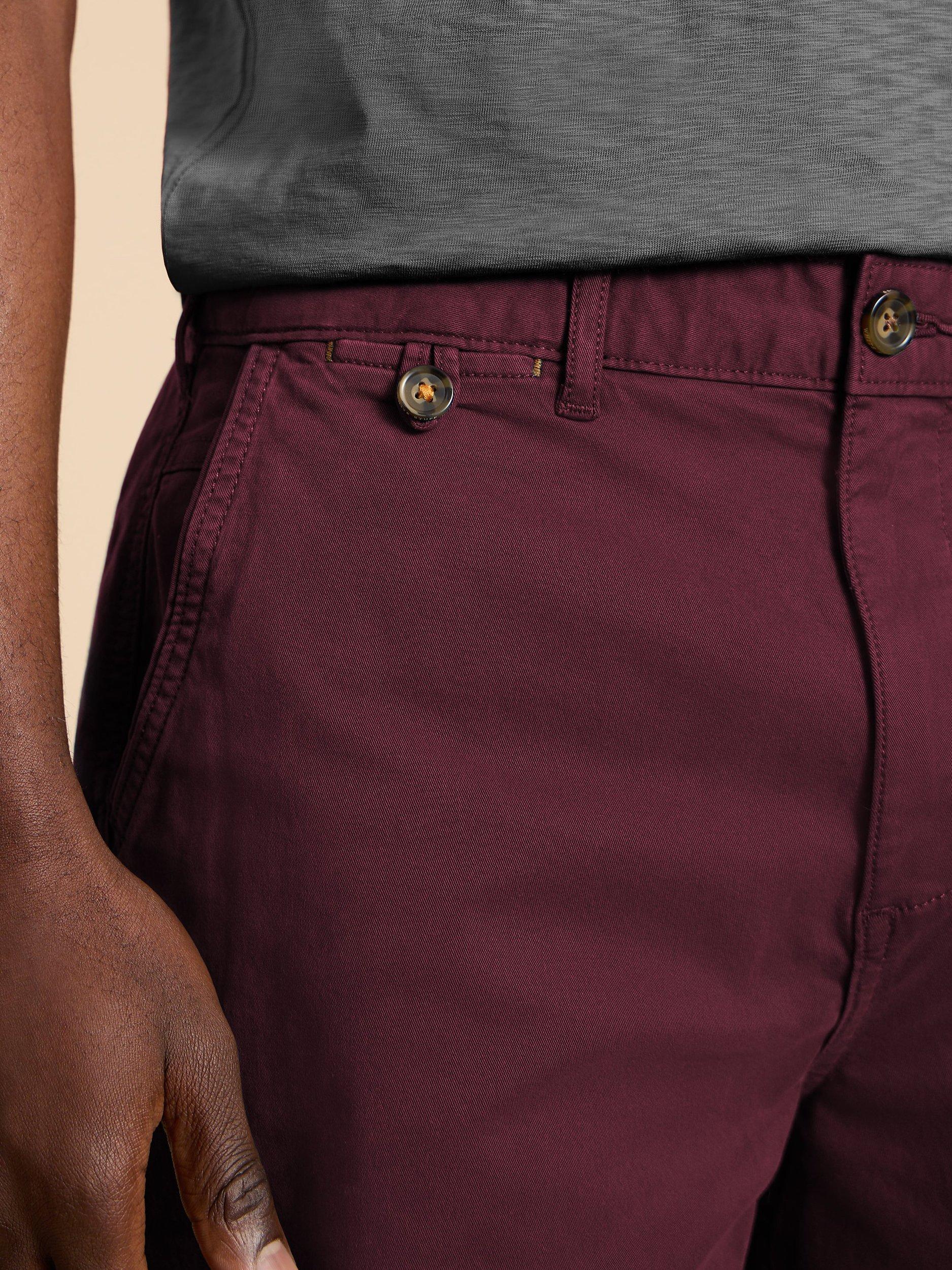 Product image 2 of 7, which shows White Stuff Sutton Shorts, Dark Plum, 30S