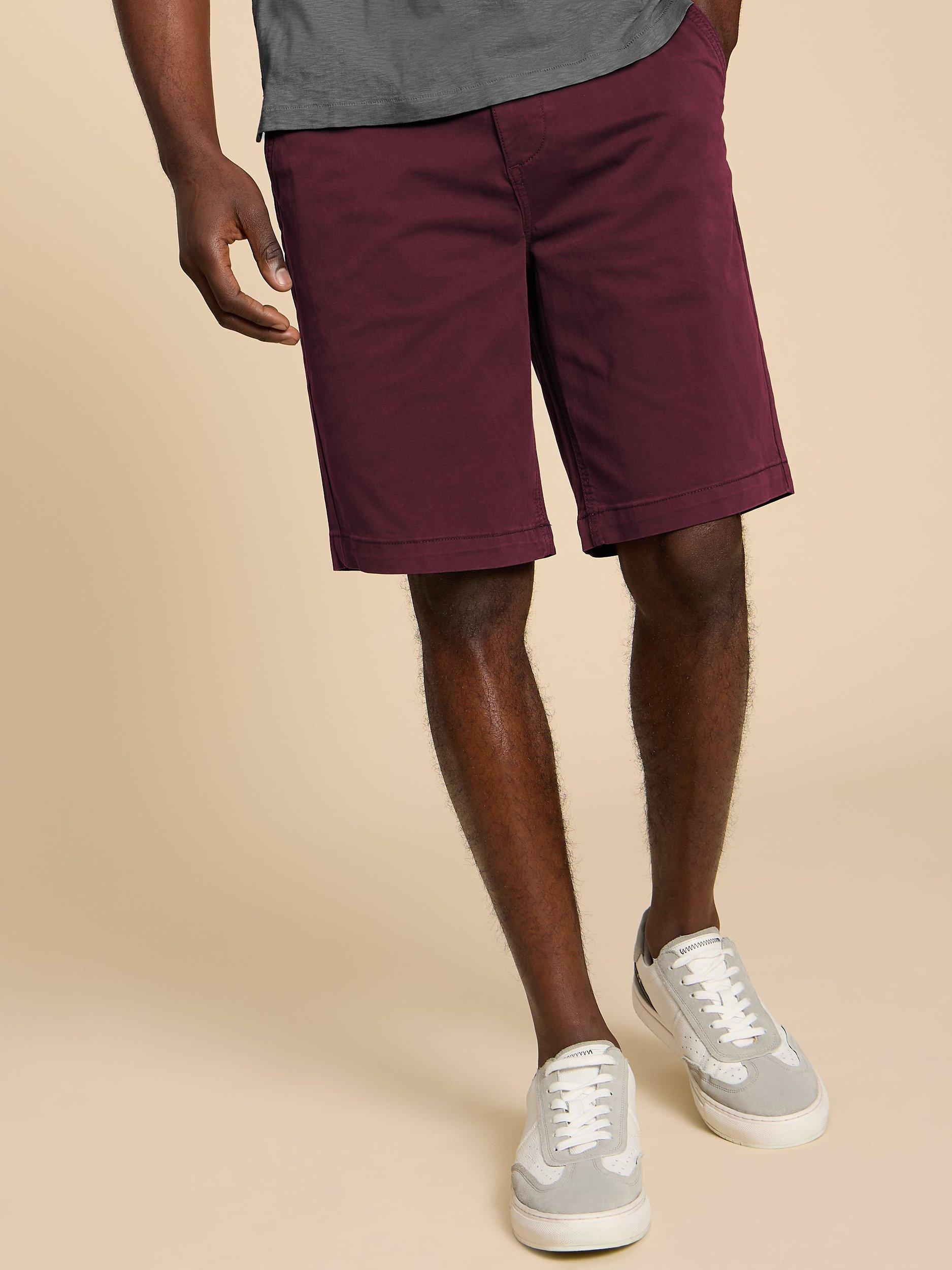 Product image 4 of 7, which shows White Stuff Sutton Shorts, Dark Plum, 30S