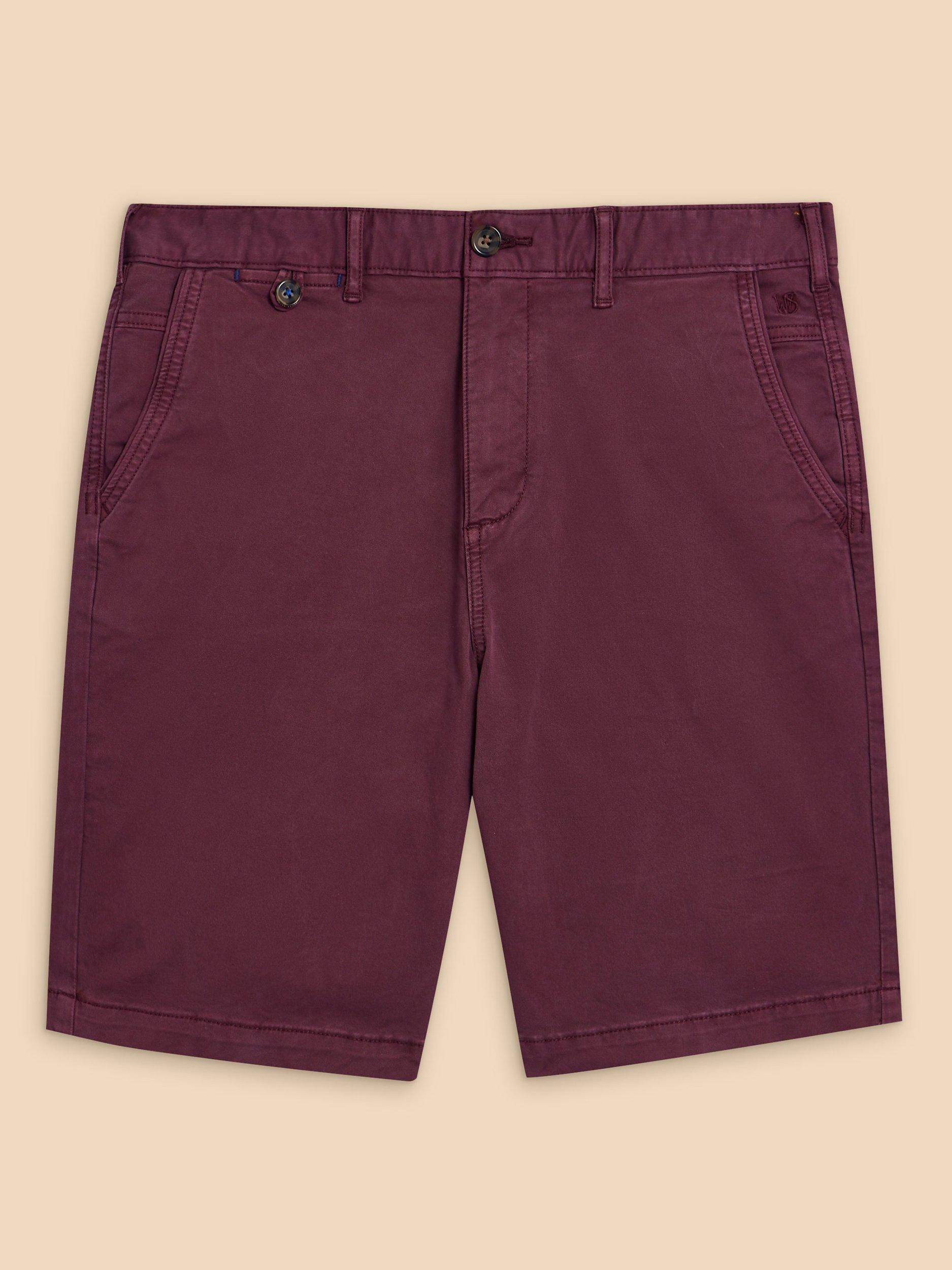 Product image 5 of 7, which shows White Stuff Sutton Shorts, Dark Plum, 30S