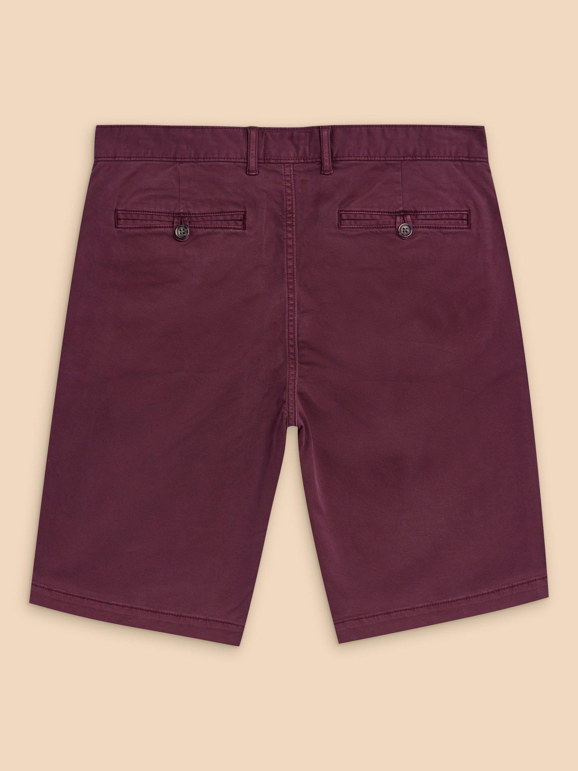 Product image 6 of 7, which shows White Stuff Sutton Shorts, Dark Plum, 30S