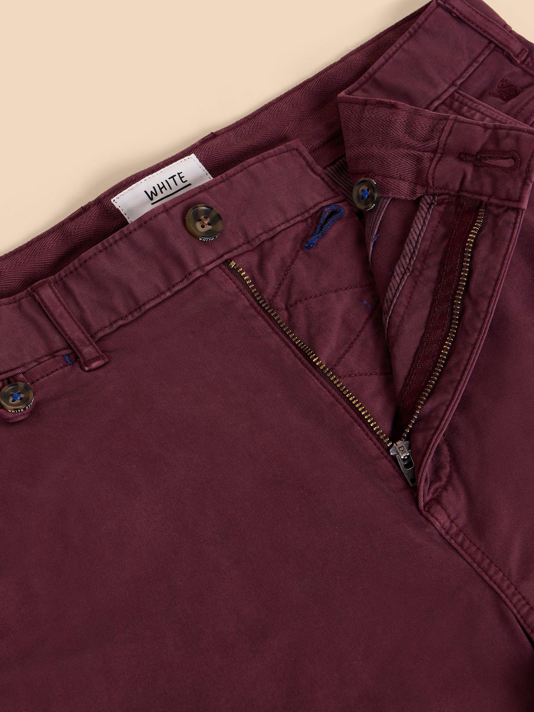 Product image 7 of 7, which shows White Stuff Sutton Shorts, Dark Plum, 30S
