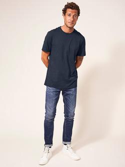 White Stuff Abersoch Cotton T-Shirt, Dark Navy