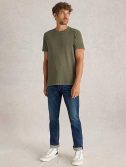 White Stuff Abersoch Cotton T-Shirt, Khaki Grn