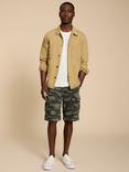 White Stuff Halsall Camo Shorts, Green/Multi